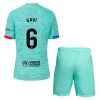 Original Trikotsatz FC Barcelona Gavi 6 Ausweichtrikot 2023-24 Für Kinder